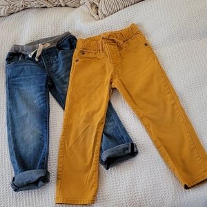 2 pairs of Baby Gap pull on jeans